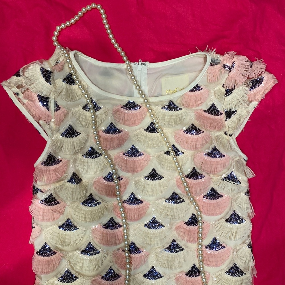 ModCloth flapper, fringed, mini dress